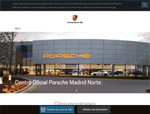 Tablet Screenshot of porsche-madridnorte.com